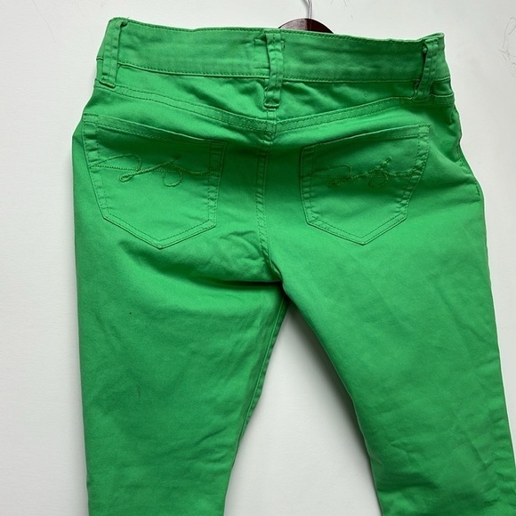 2B Bebe Jeans Skinny unique green color size 27 - Picture 6 of 10